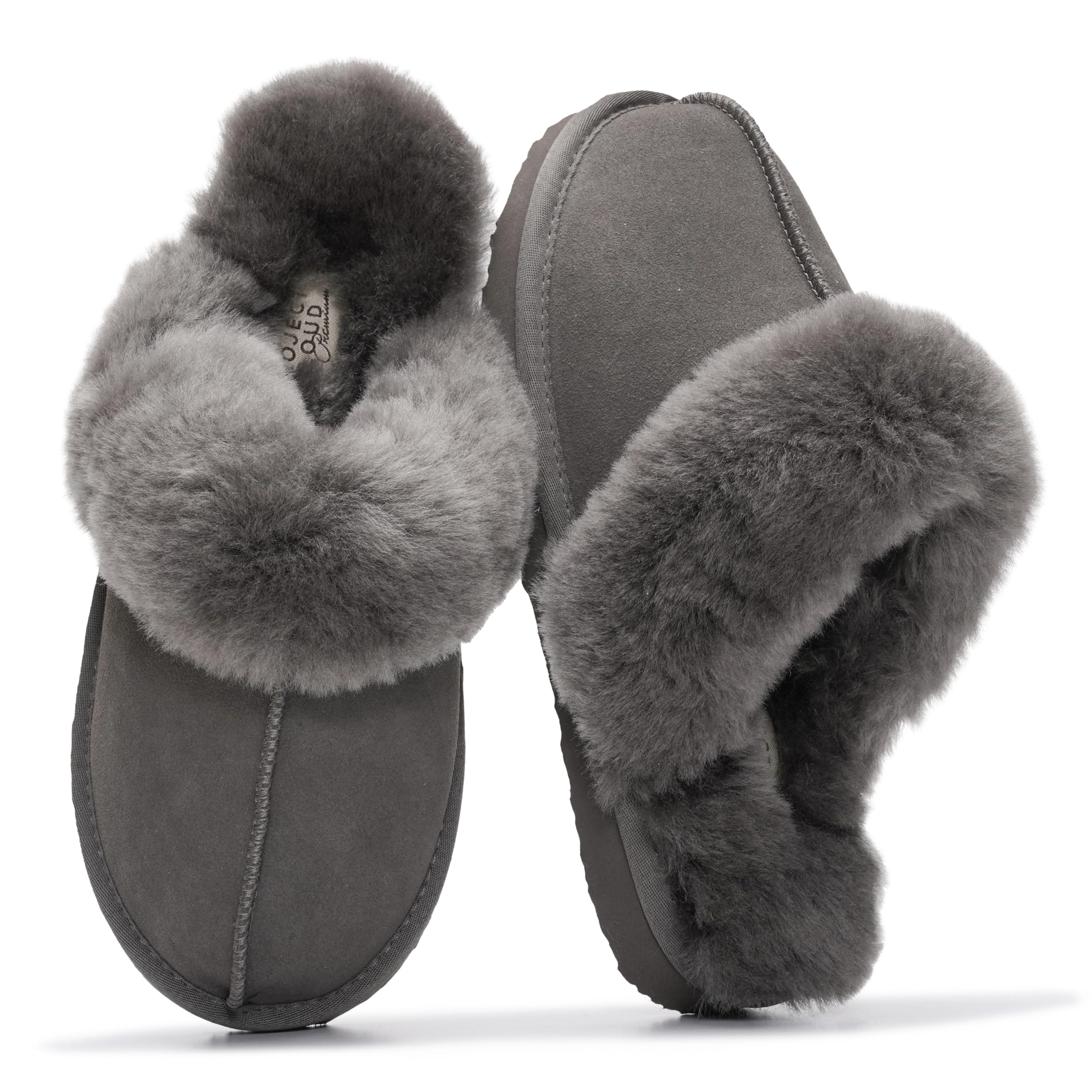 Project Cloud Women's | Shearling & Fuzzy Slippers for Women | Clogs & Mules | Memory Foam | Non-Slip - Henka - Image 43