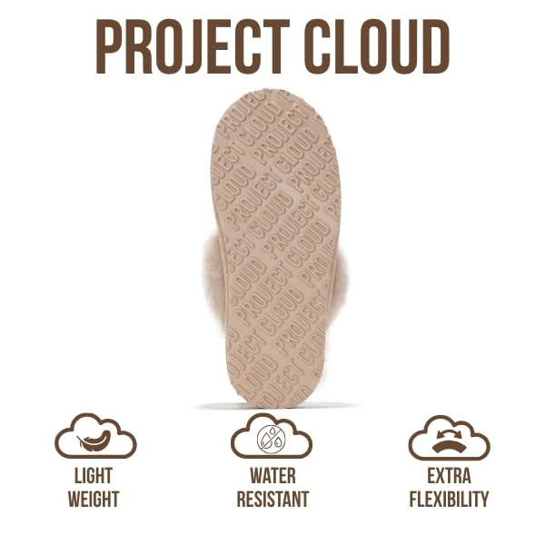 Project Cloud Women's | Shearling & Fuzzy Slippers for Women | Clogs & Mules | Memory Foam | Non-Slip - Henka - Image 53