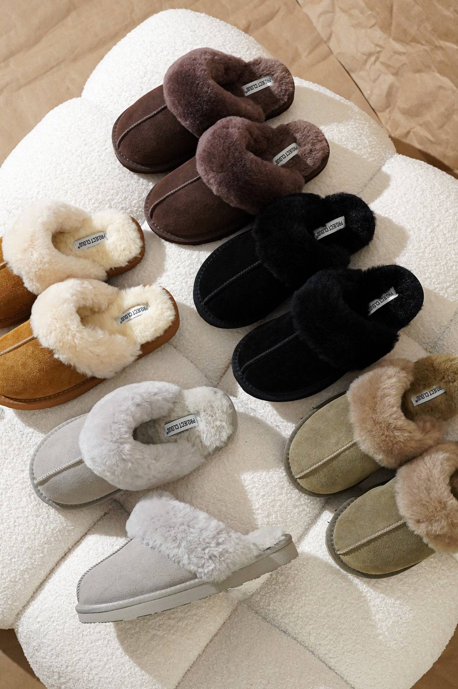 Project Cloud Women's | Shearling & Fuzzy Slippers for Women | Clogs & Mules | Memory Foam | Non-Slip - Henka - Image 62