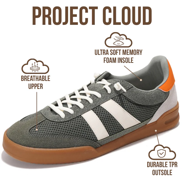 Project Cloud Men's | Sneakers for Men | Mesh Upper | Memory Foam | Lightweight | Non-Slip - His Verdy - Image 3