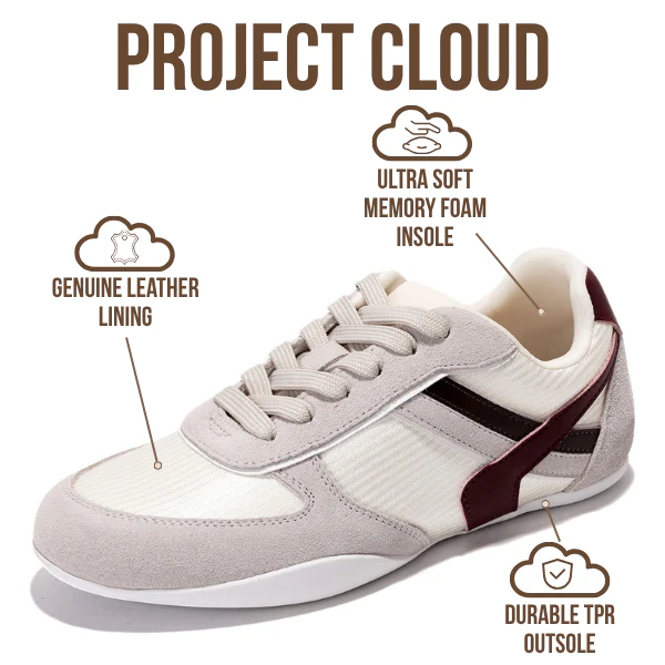 Project Cloud Women's | Lace Up Shoes for Women | Memory Foam | Lightweight | Non-Slip - Holy - Image 3
