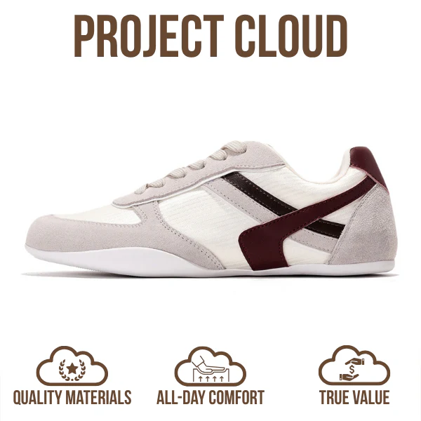 Project Cloud Women's | Lace Up Shoes for Women | Memory Foam | Lightweight | Non-Slip - Holy - Image 4