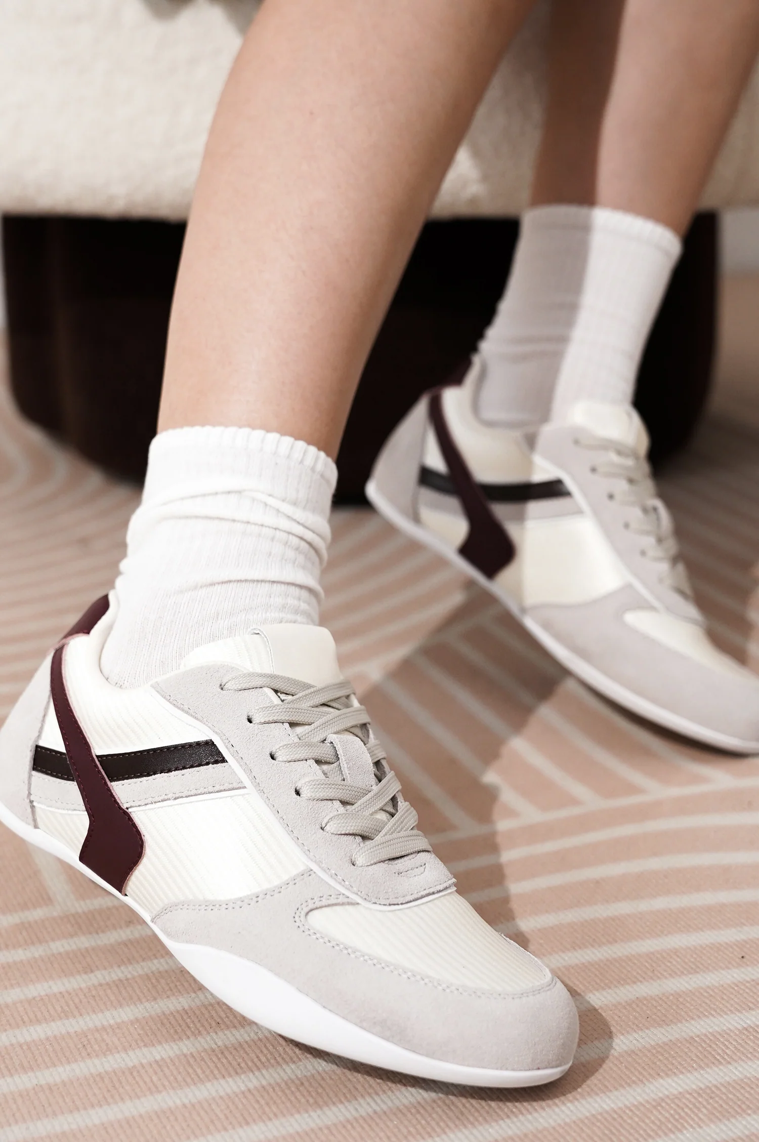 Project Cloud Women's | Lace Up Shoes for Women | Memory Foam | Lightweight | Non-Slip - Holy - Image 6
