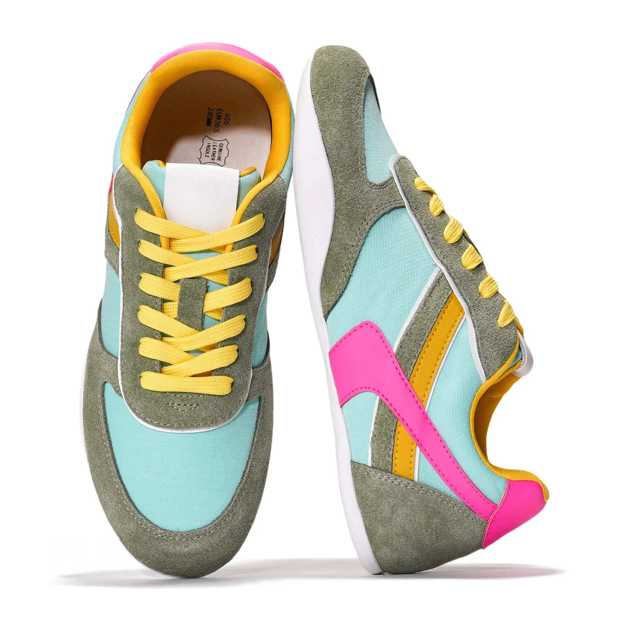 Project Cloud Women's | Lace Up Shoes for Women | Memory Foam | Lightweight | Non-Slip - Holy - Image 7
