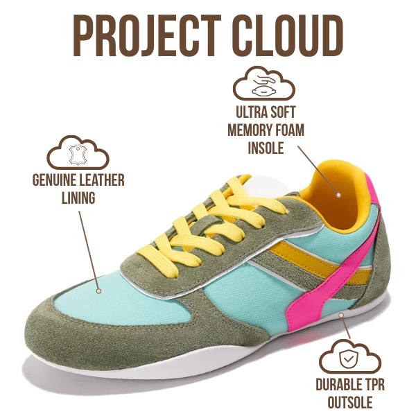 Project Cloud Women's | Lace Up Shoes for Women | Memory Foam | Lightweight | Non-Slip - Holy - Image 9