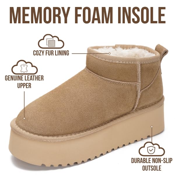 Project Cloud | "Huggy" 100% Genuine Suede Leather Ankle Boots for Women | Memory Foam | Lightweight | Non-Slip - Image 3