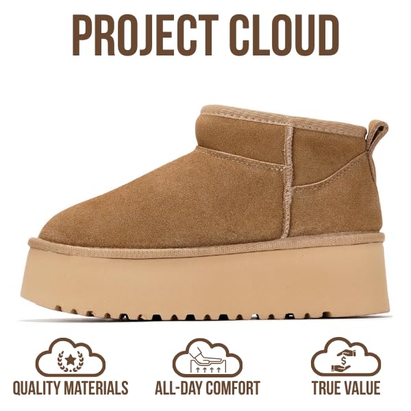 Project Cloud | "Huggy" 100% Genuine Suede Leather Ankle Boots for Women | Memory Foam | Lightweight | Non-Slip - Image 4