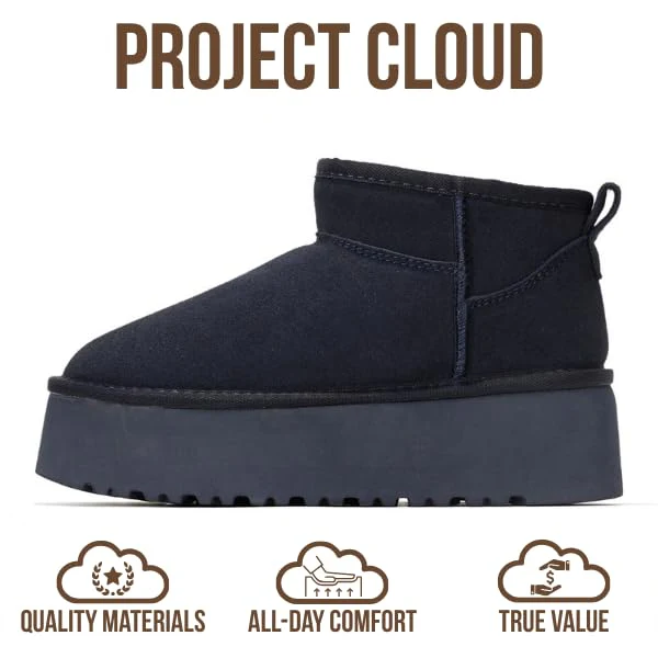 Project Cloud | "Huggy" 100% Genuine Suede Leather Ankle Boots for Women | Memory Foam | Lightweight | Non-Slip - Image 51