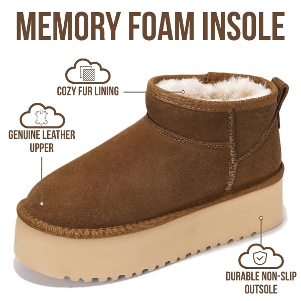 Project Cloud | "Huggy" 100% Genuine Suede Leather Ankle Boots for Women | Memory Foam | Lightweight | Non-Slip - Image 56