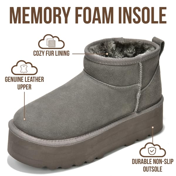 Project Cloud | "Huggy" 100% Genuine Suede Leather Ankle Boots for Women | Memory Foam | Lightweight | Non-Slip - Image 9