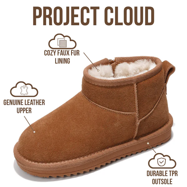 Project Cloud Kids | Ankle Boots for Girls | Genuine Leather | Memory Foam | Lightweight | Non-Slip - Julia - Image 3