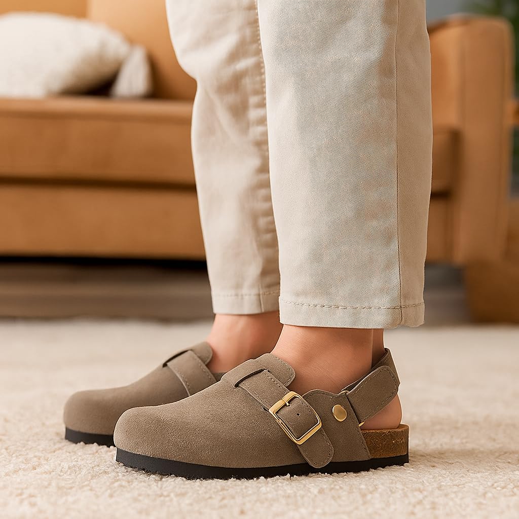 Project Cloud Kids | Genuine Leather Clogs | ProjectPlush | Lightweight | Non-Slip - Little Benton Strap - Image 12