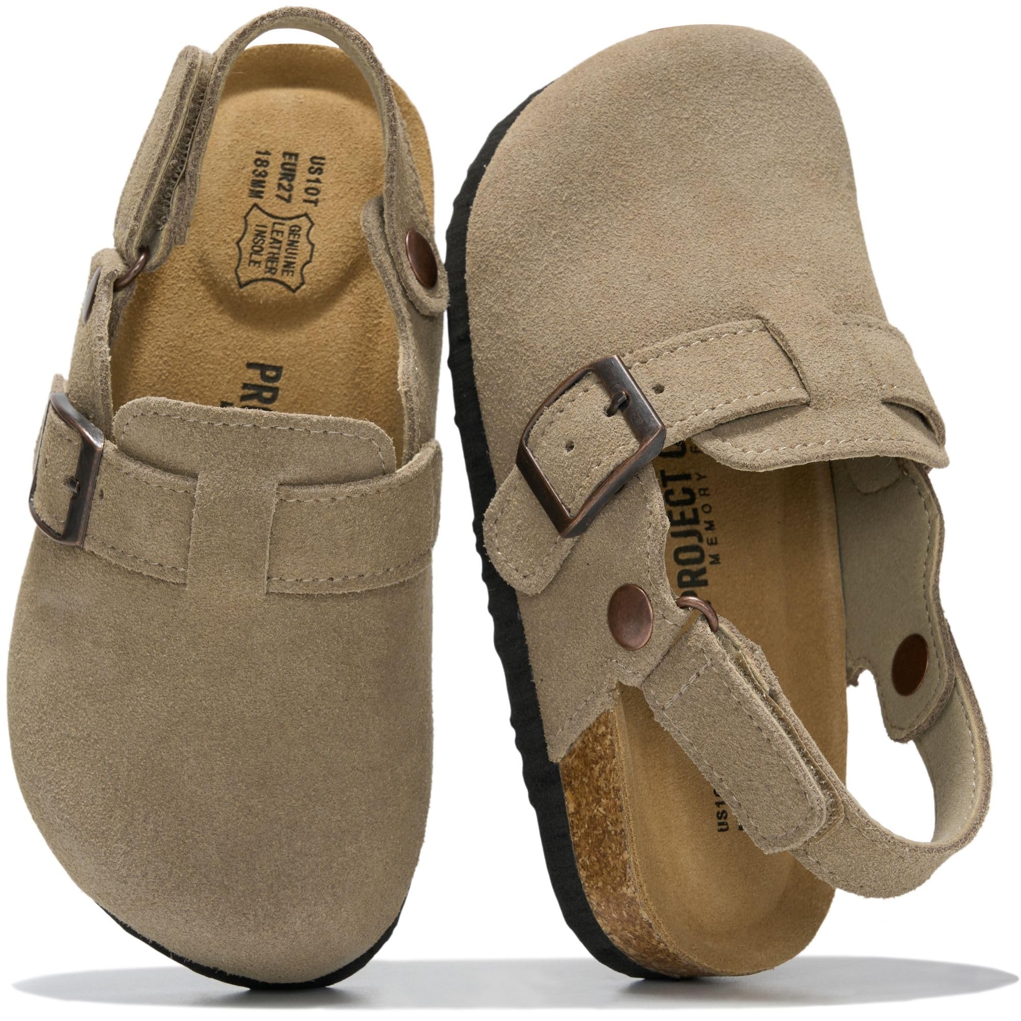 Project Cloud Kids | Genuine Leather Clogs | ProjectPlush | Lightweight | Non-Slip - Little Benton Strap - Image 13