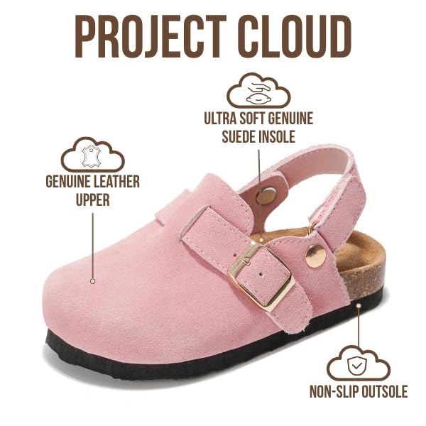 Project Cloud Kids | Genuine Leather Clogs | ProjectPlush | Lightweight | Non-Slip - Little Benton Strap - Image 3