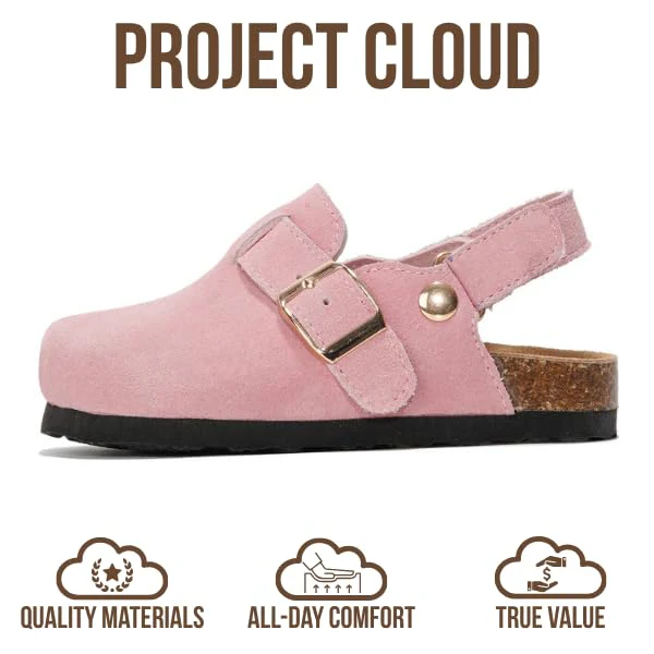 Project Cloud Kids | Genuine Leather Clogs | ProjectPlush | Lightweight | Non-Slip - Little Benton Strap - Image 4
