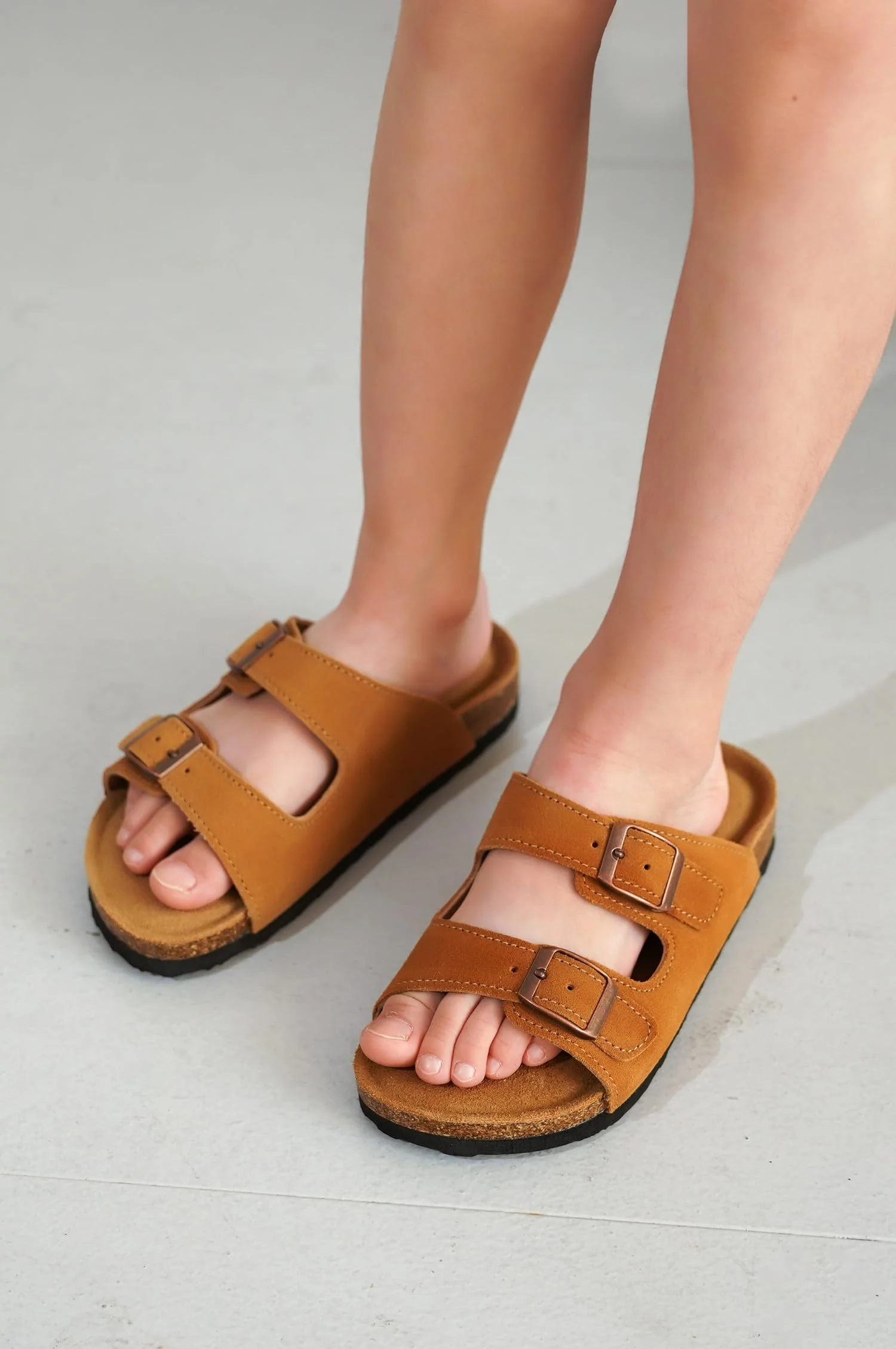 Project Cloud Kids | Genuine Leather Slides for Kids | Water Resistant | Lightweight | Non-Slip - Little Venita - Image 12
