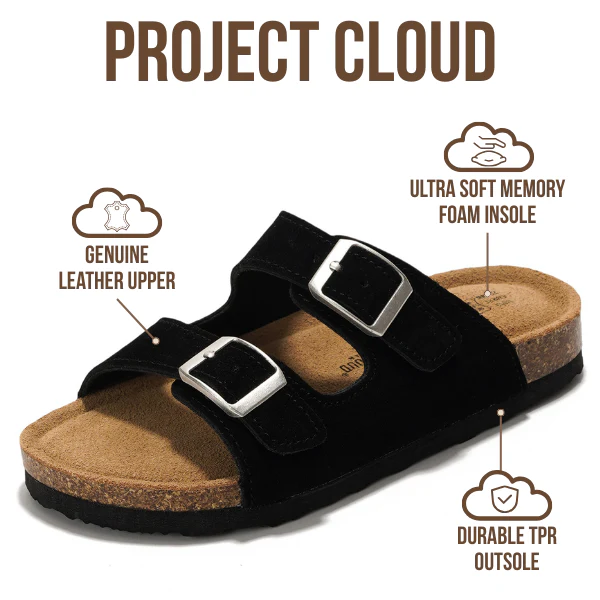 Project Cloud Kids | Genuine Leather Slides for Kids | Water Resistant | Lightweight | Non-Slip - Little Venita - Image 15