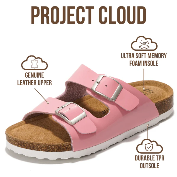 Project Cloud Kids | Genuine Leather Slides for Kids | Water Resistant | Lightweight | Non-Slip - Little Venita - Image 21