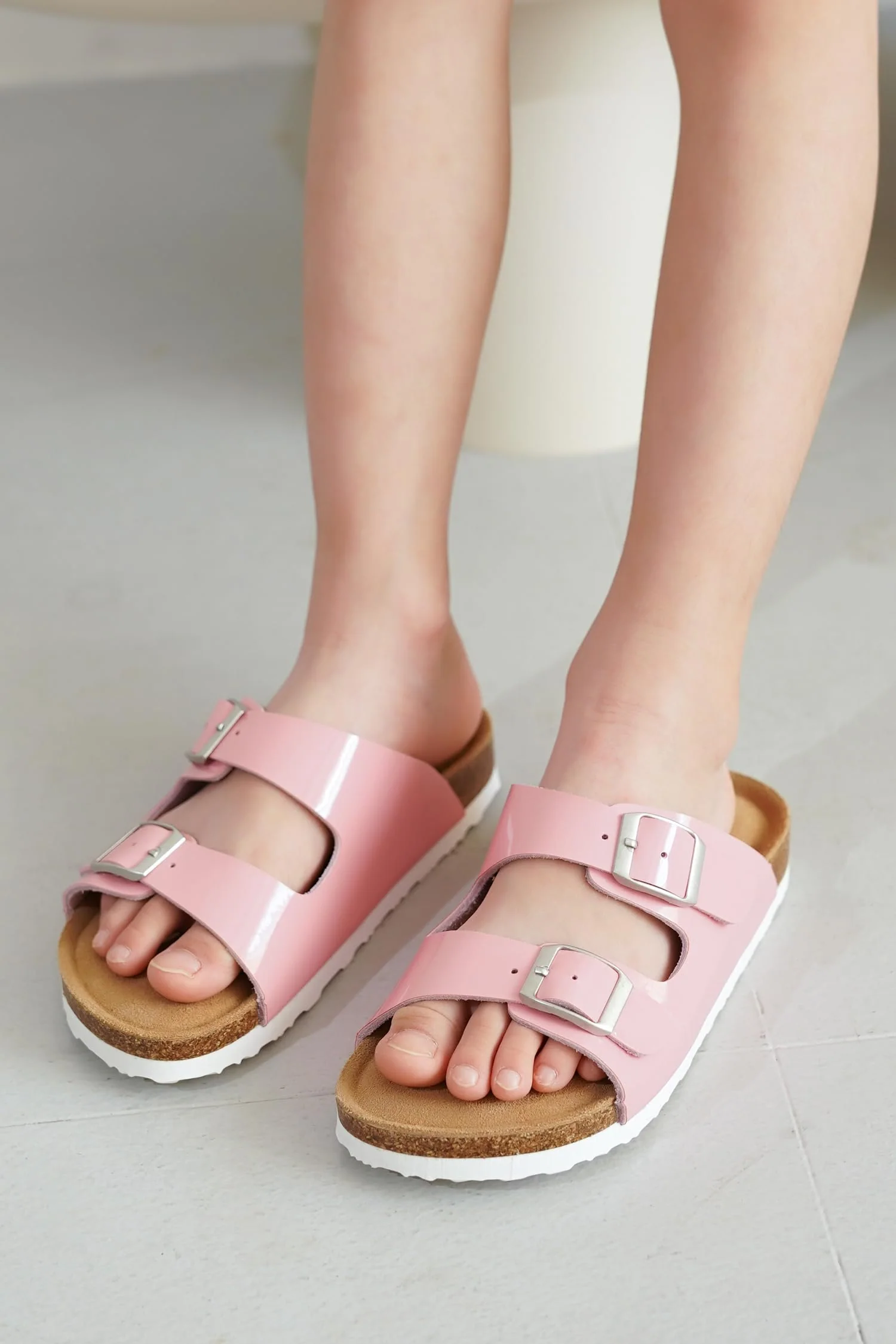 Project Cloud Kids | Genuine Leather Slides for Kids | Water Resistant | Lightweight | Non-Slip - Little Venita - Image 24
