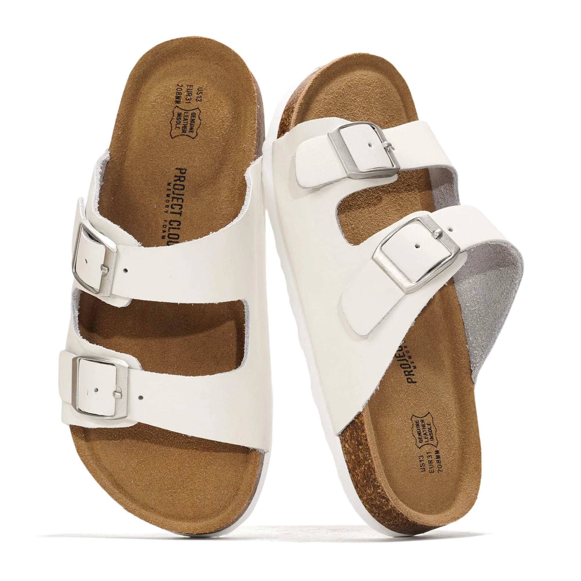 Project Cloud Kids | Genuine Leather Slides for Kids | Water Resistant | Lightweight | Non-Slip - Little Venita - Image 31
