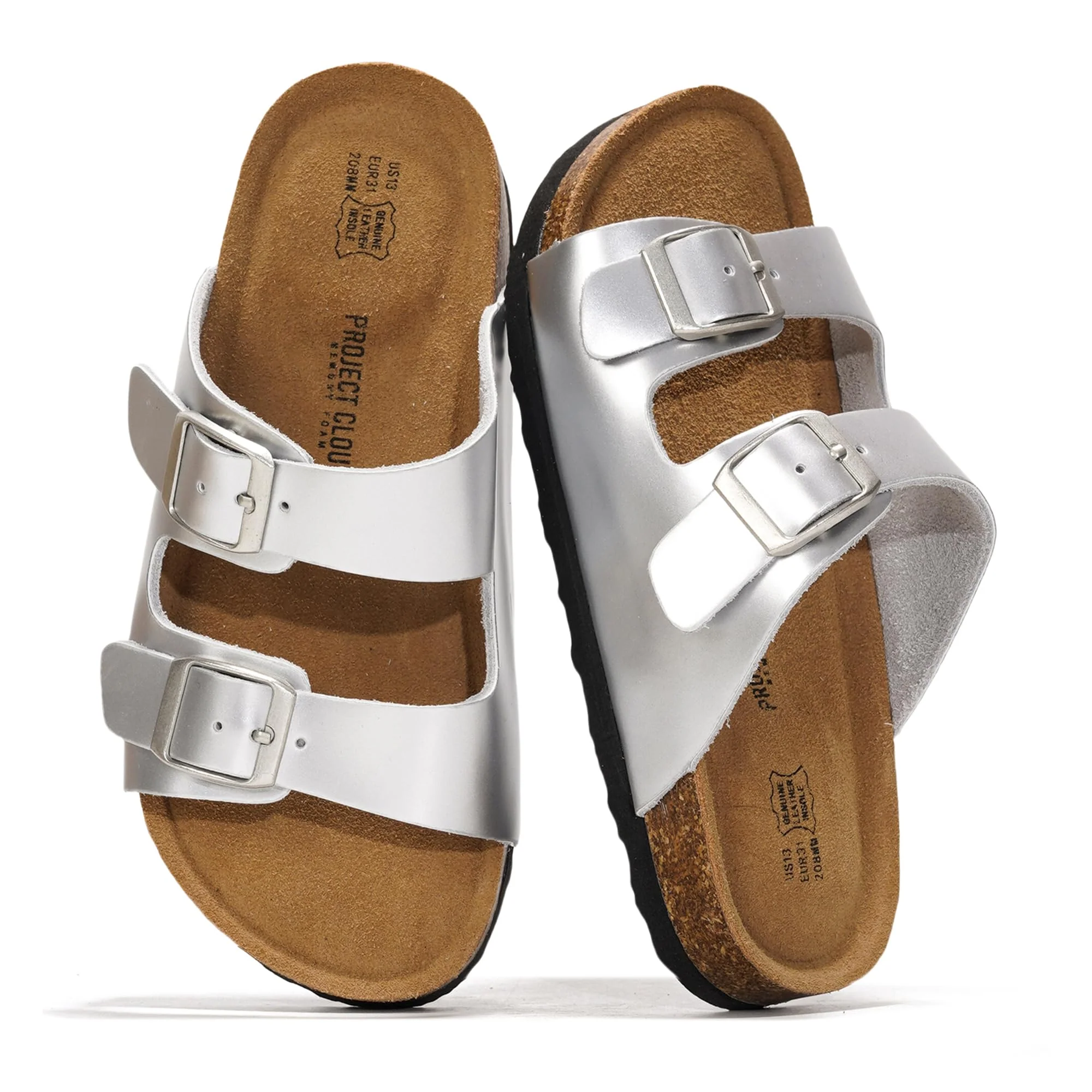 Project Cloud Kids | Genuine Leather Slides for Kids | Water Resistant | Lightweight | Non-Slip - Little Venita - Image 37