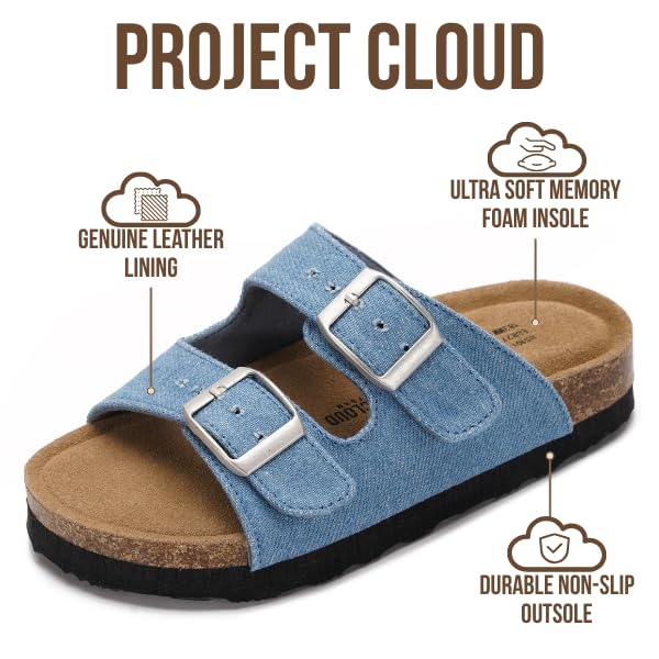 Project Cloud Kids | Genuine Leather Slides for Kids | Water Resistant | Lightweight | Non-Slip - Little Venita - Image 60