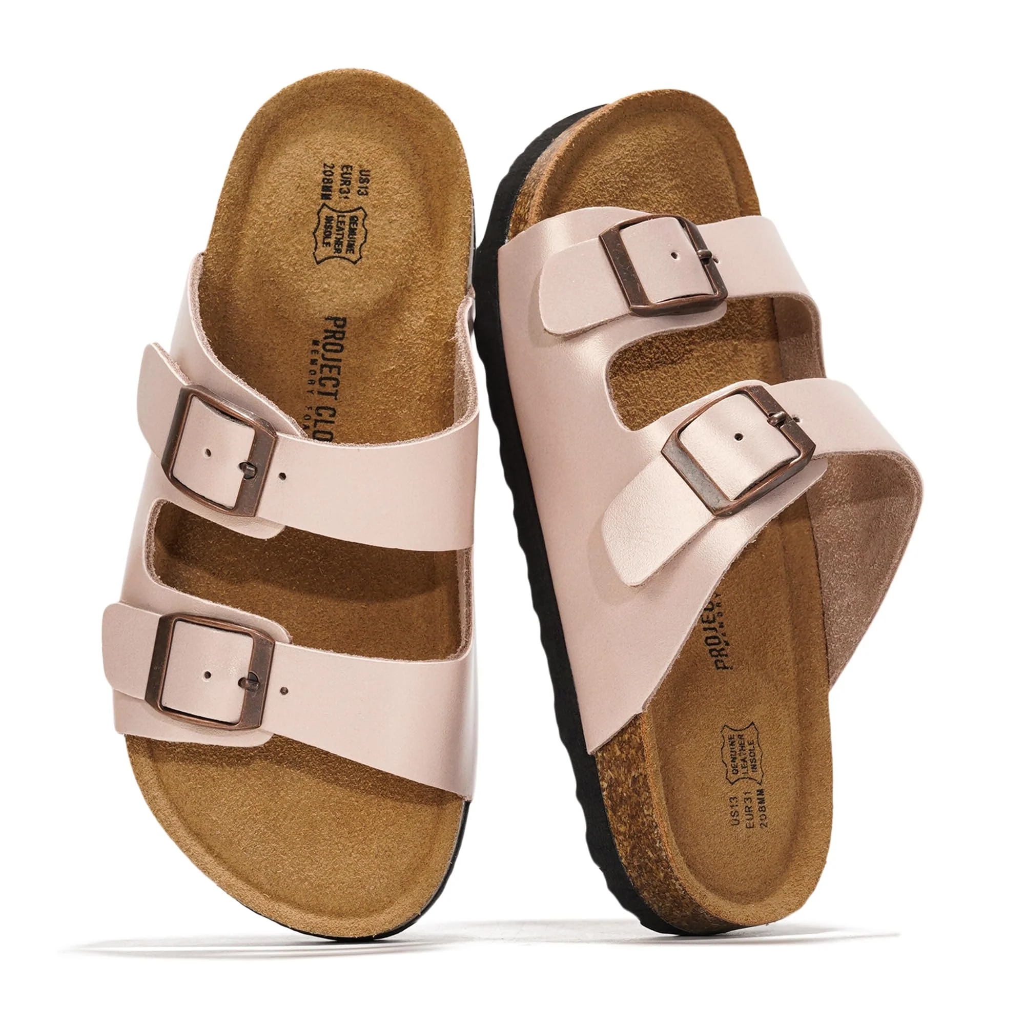 Project Cloud Kids | Genuine Leather Slides for Kids | Water Resistant | Lightweight | Non-Slip - Little Venita - Image 68