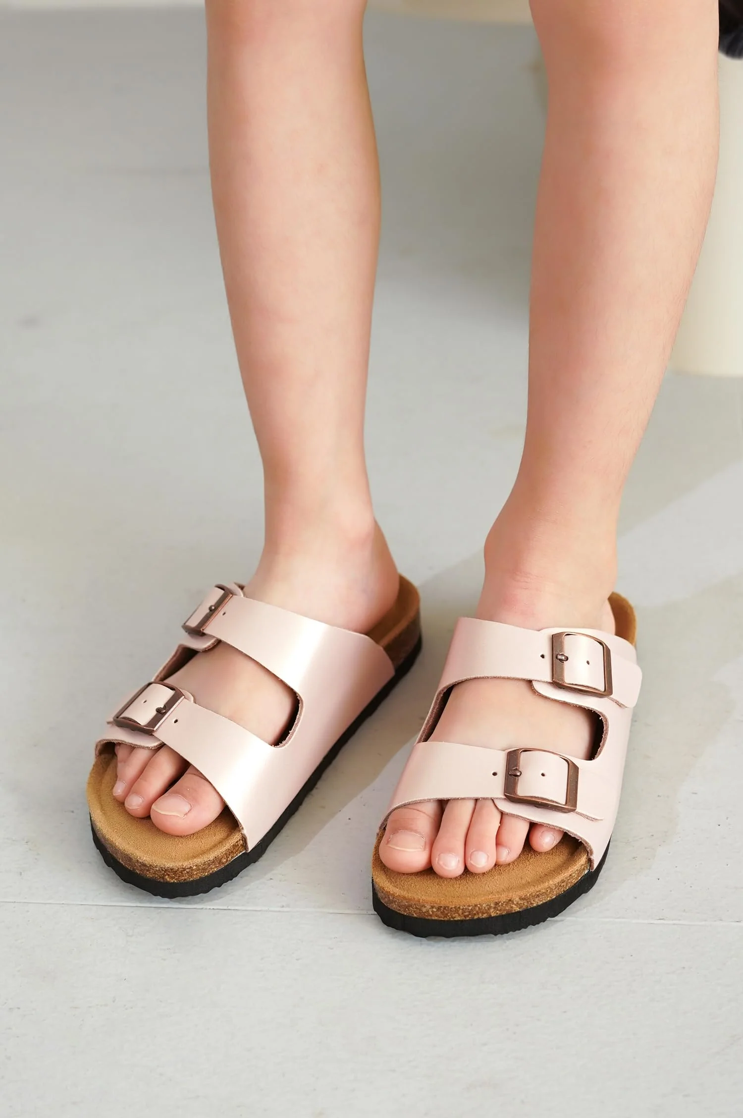 Project Cloud Kids | Genuine Leather Slides for Kids | Water Resistant | Lightweight | Non-Slip - Little Venita - Image 73