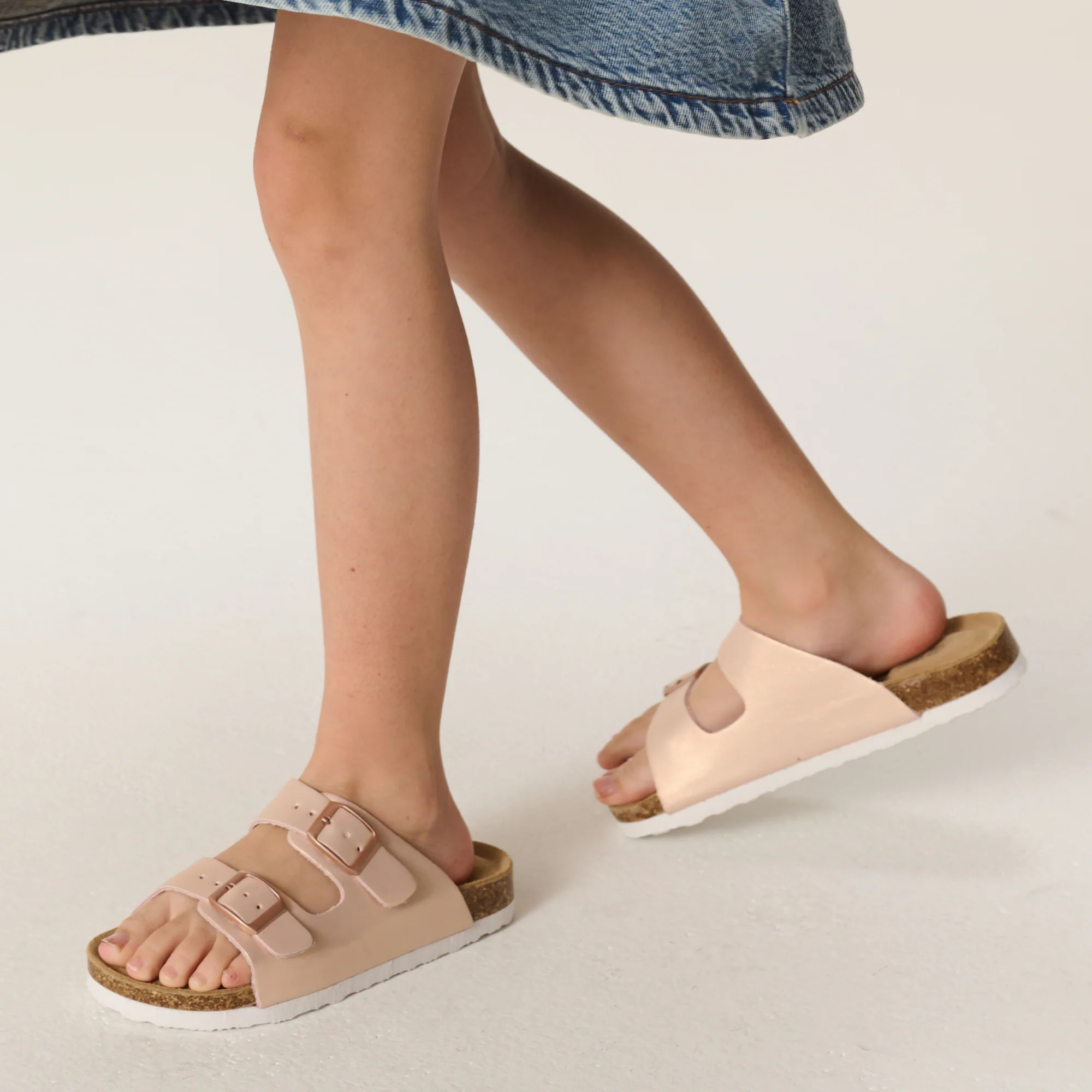 Project Cloud Kids | Genuine Leather Slides for Kids | Water Resistant | Lightweight | Non-Slip - Little Venita - Image 79