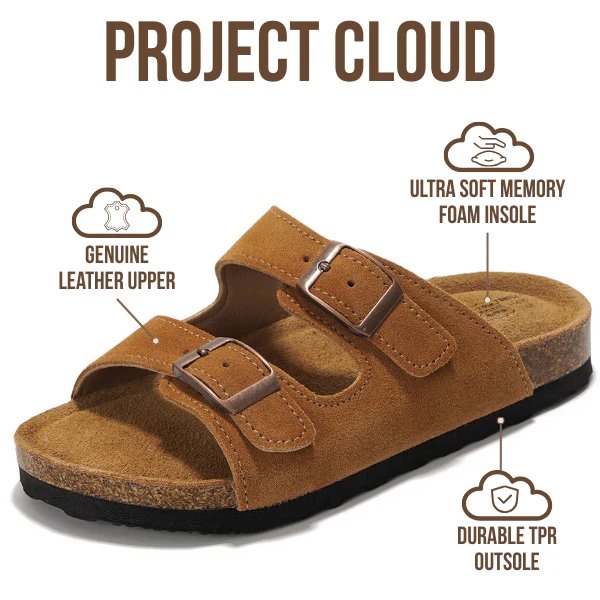 Project Cloud Kids | Genuine Leather Slides for Kids | Water Resistant | Lightweight | Non-Slip - Little Venita - Image 9