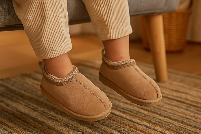 Project Cloud Kids | Australian Shearling Kids Slippers | ProjectPlush | Lightweight | Non-Slip - Dreamwarm - Image 29