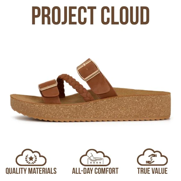 Project Cloud Women's | Eco-Crafted Leather Womens Summer Shoes | Lightweight | Non-Slip - Kreme - Image 13
