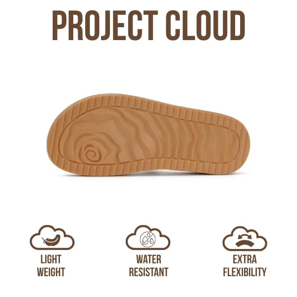 Project Cloud Women's | Eco-Crafted Leather Womens Summer Shoes | Lightweight | Non-Slip - Kreme - Image 14