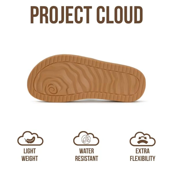 Project Cloud Women's | Eco-Crafted Leather Womens Summer Shoes | Lightweight | Non-Slip - Kreme - Image 16