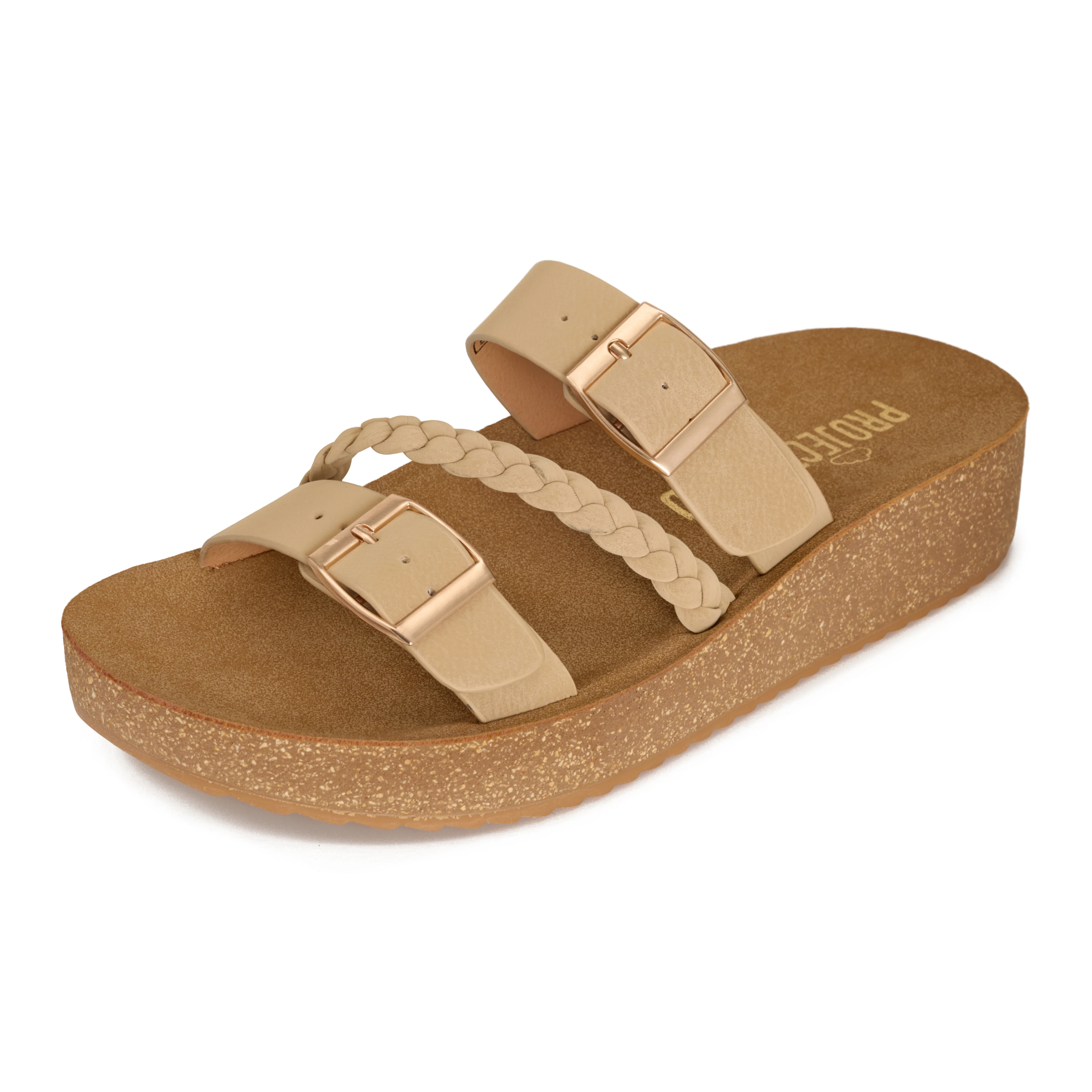 Project Cloud Women's | Eco-Crafted Leather Womens Summer Shoes | Lightweight | Non-Slip - Kreme - Image 17