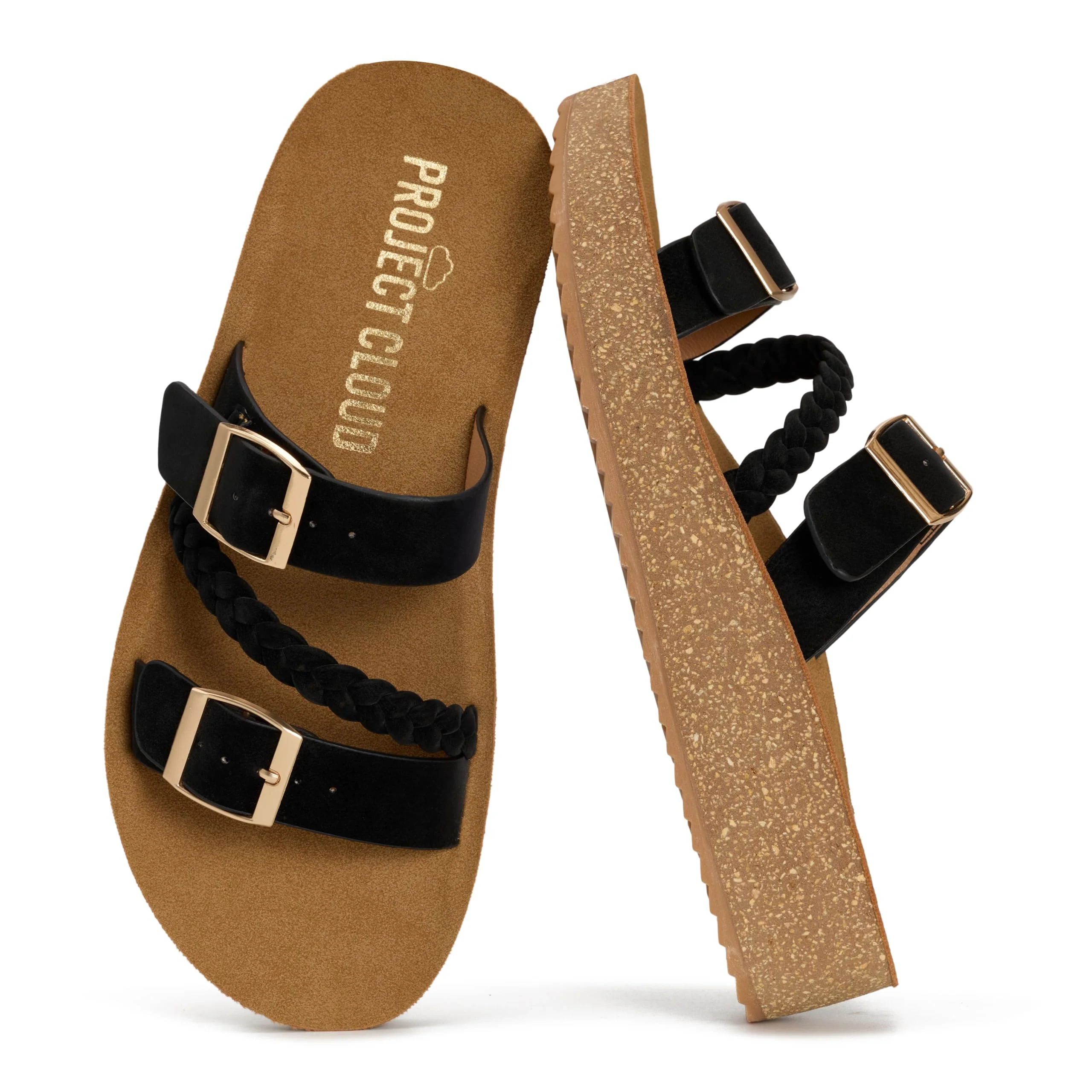 Project Cloud Women's | Eco-Crafted Leather Womens Summer Shoes | Lightweight | Non-Slip - Kreme - Image 5