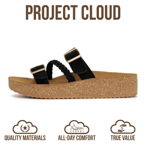 Project Cloud Women's | Eco-Crafted Leather Womens Summer Shoes | Lightweight | Non-Slip - Kreme - Image 8