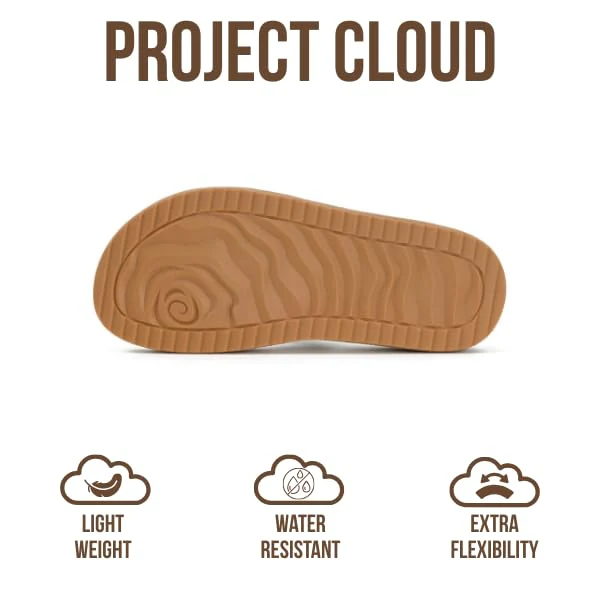 Project Cloud Women's | Eco-Crafted Leather Womens Summer Shoes | Lightweight | Non-Slip - Kreme - Image 9