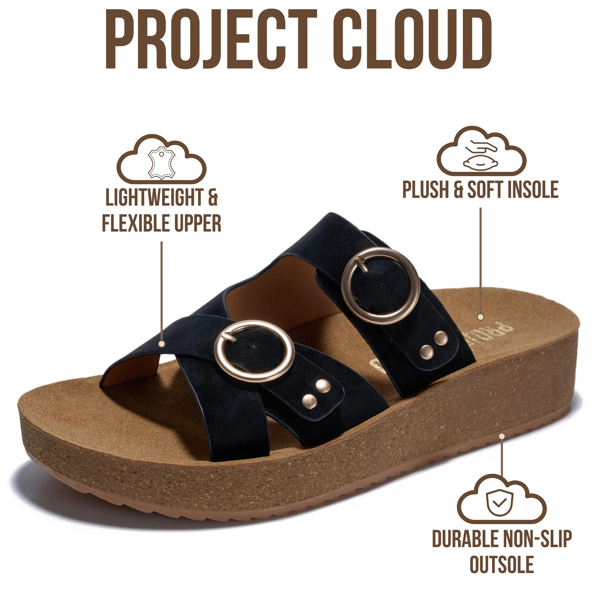 Project Cloud Women's | Eco-Crafted Leather Women's Summer Shoes | Lightweight | Non-Slip - Kristi - Image 13