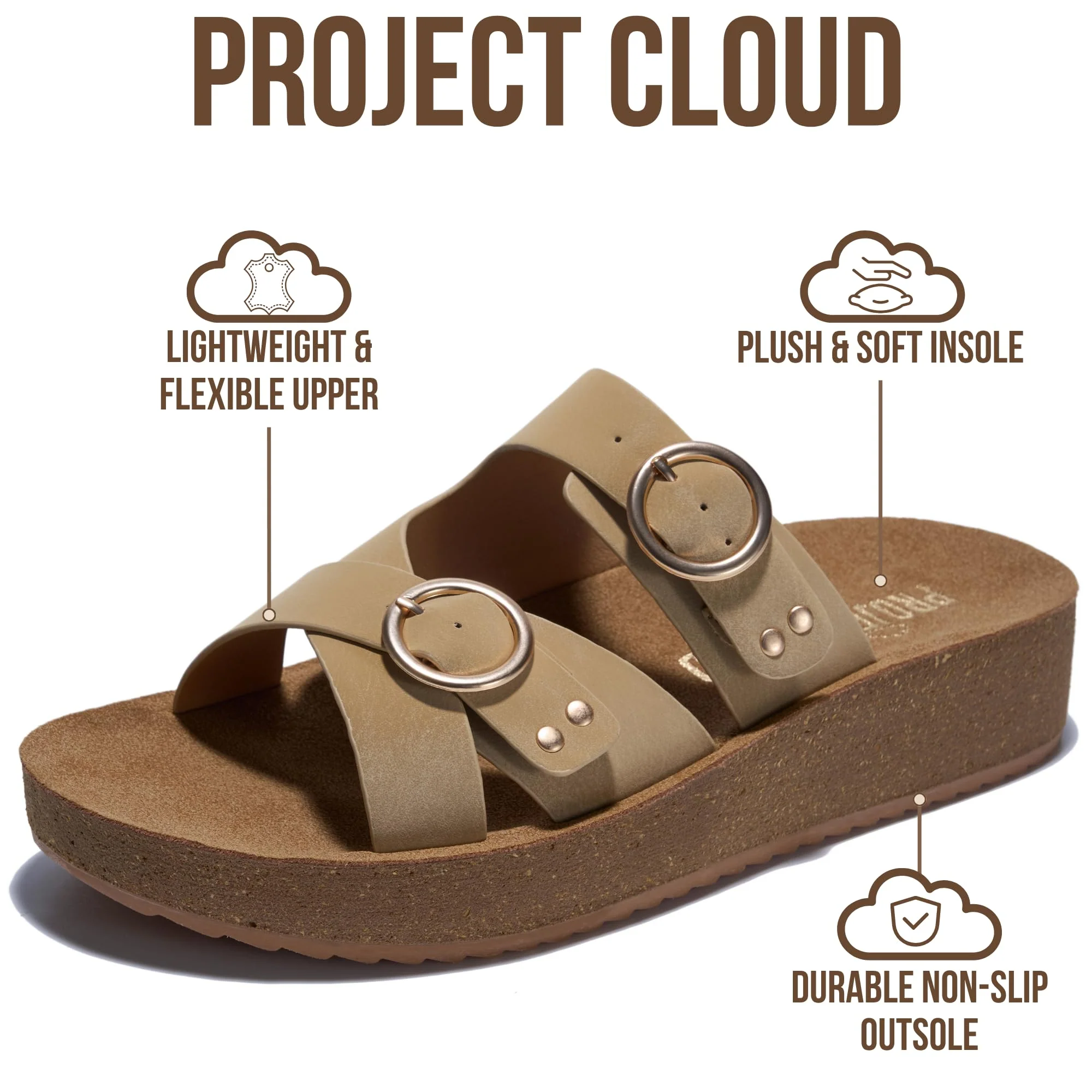 Project Cloud Women's | Eco-Crafted Leather Women's Summer Shoes | Lightweight | Non-Slip - Kristi - Image 8