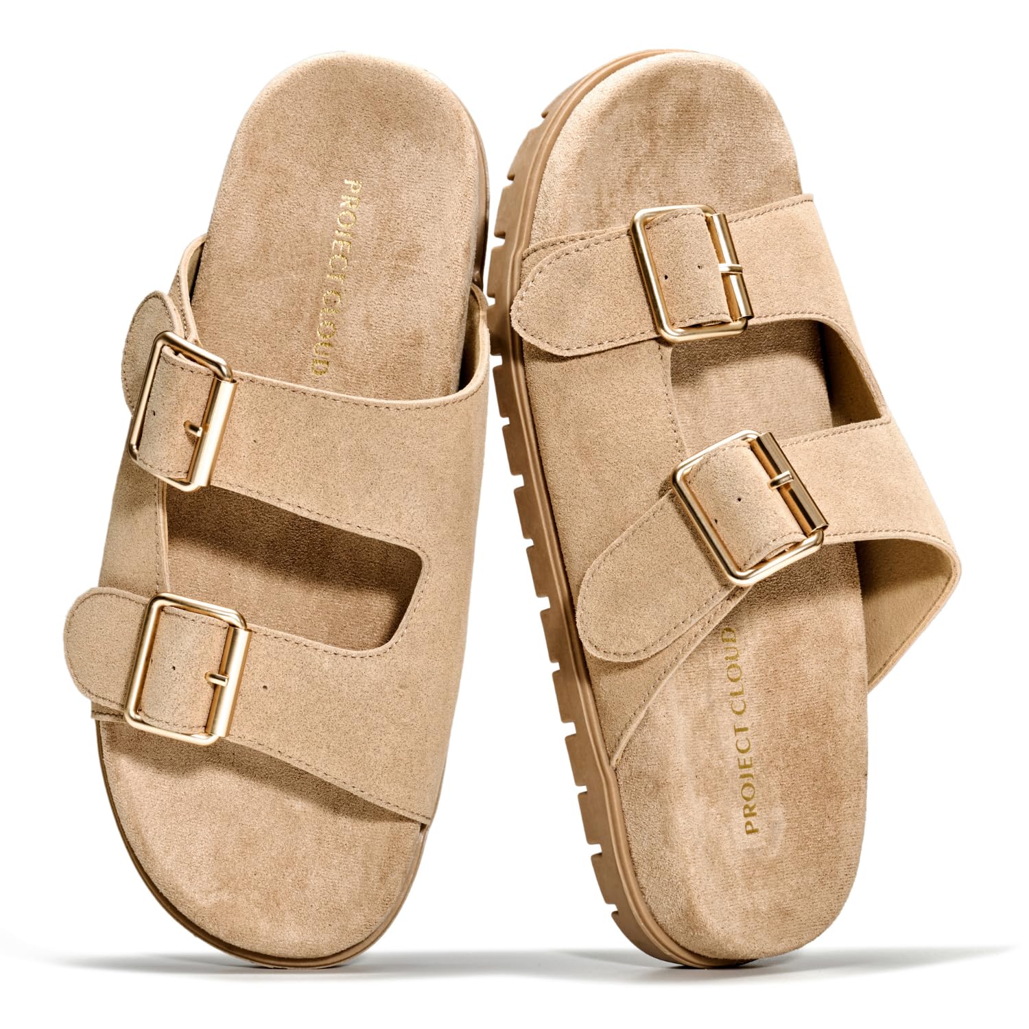 Project Cloud Women's | Genuine Leather Platform Sandals for Women | Plush & Soft Insole | Lightweight | Non-Slip - Lanura