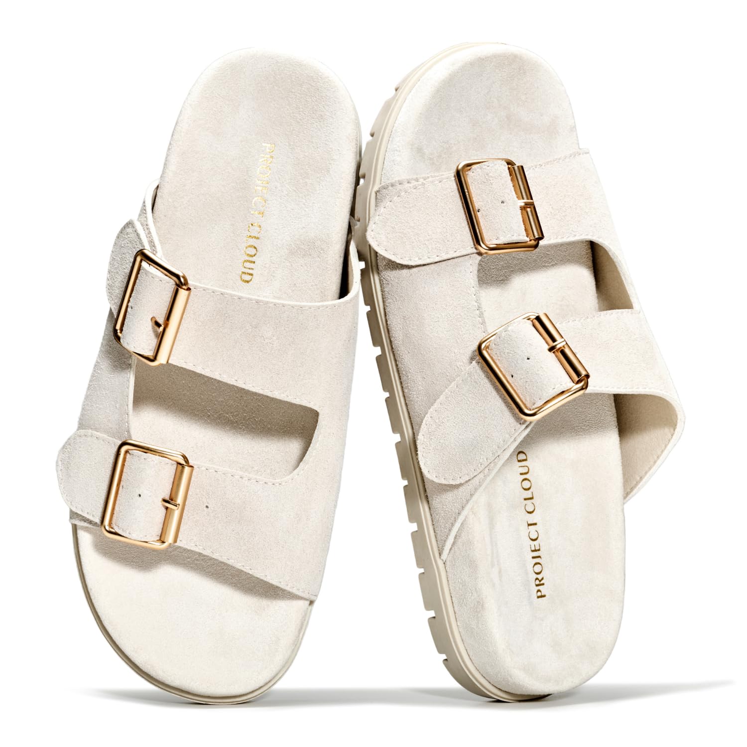 Project Cloud Women's | Genuine Leather Platform Sandals for Women | Plush & Soft Insole | Lightweight | Non-Slip - Lanura - Image 11