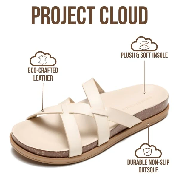 Project Cloud Summer Slides for Women 2026 | Plush and Soft Insole | Lightweight | Non-Slip - Lasso - Image 3