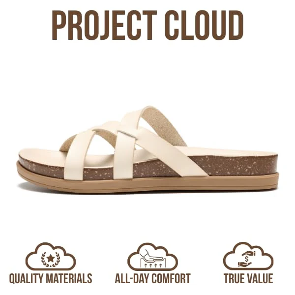 Project Cloud Summer Slides for Women 2026 | Plush and Soft Insole | Lightweight | Non-Slip - Lasso - Image 4