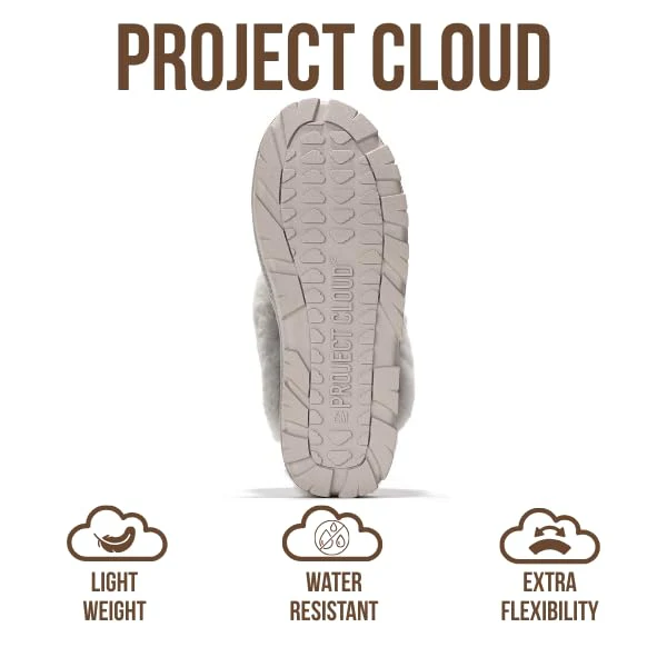 Project Cloud Women's | 100% Genuine Leather & Natural Fur Lining Fuzzy Slippers | Memory Foam | Non-Slip - Hedy - Image 35