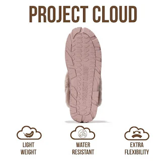 Project Cloud Women's | 100% Genuine Leather & Natural Fur Lining Fuzzy Slippers | Memory Foam | Non-Slip - Hedy - Image 41