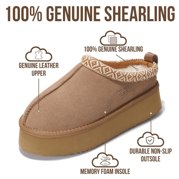 Project Cloud Women's | 100% Genuine Leather Slippers for Women | Memory Foam | Lightweight | Non-Slip - Sayre - Image 15