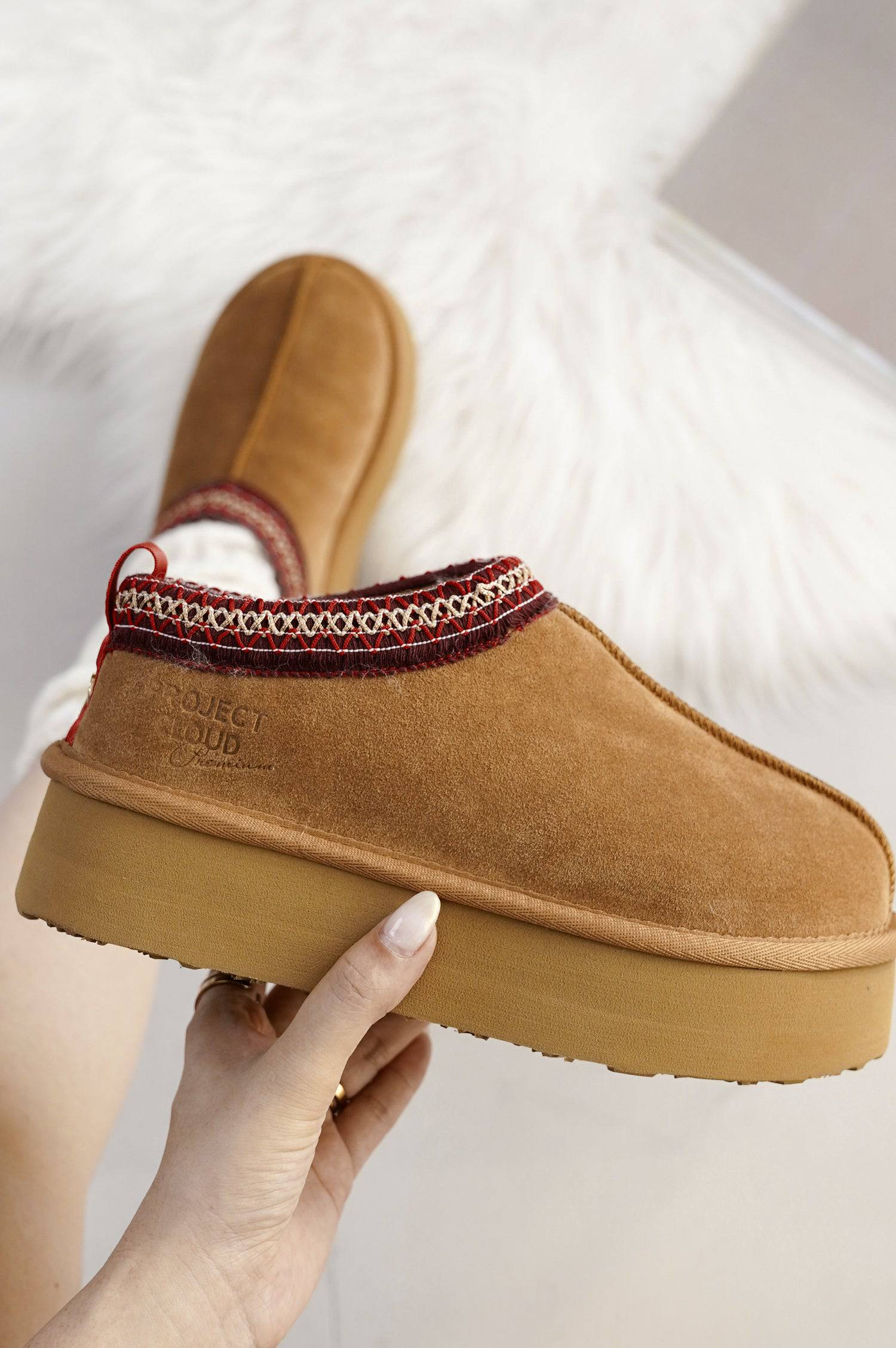 Project Cloud Women's | 100% Genuine Leather Slippers for Women | Memory Foam | Lightweight | Non-Slip - Sayre - Image 6