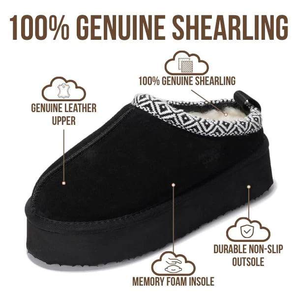 Project Cloud Women's | 100% Genuine Leather Slippers for Women | Memory Foam | Lightweight | Non-Slip - Sayre - Image 9