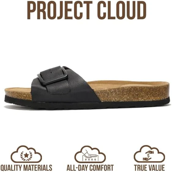 Project Cloud Women's | Genuine Leather Sandals for Women | Memory Foam | Lightweight | Non-Slip - Ibiza - Image 10